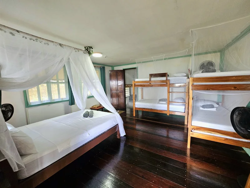 Shared bungalow with bunk beds
